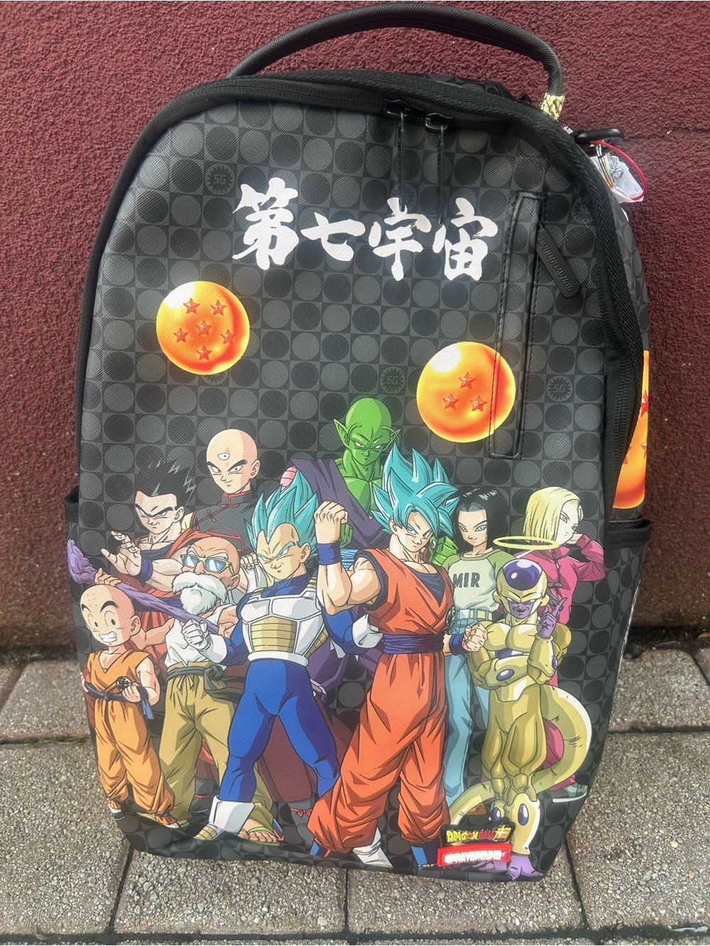 Sprayground Dragon ball Z Black Backpack with Red Accent - Limited Edition